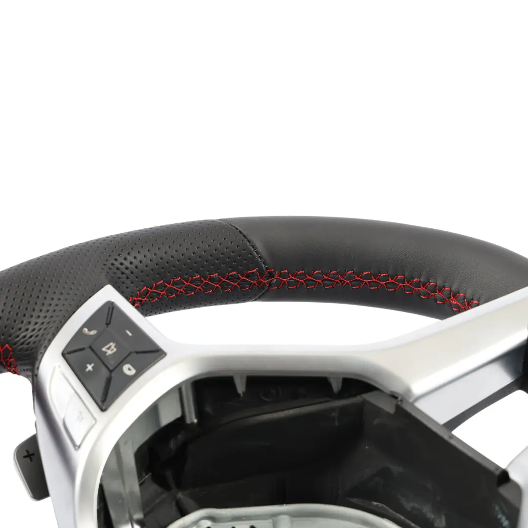 NUEVO Volante deportivo cuero negro Paddle Shift Hilos rojos para Mercedes W204 con número de pieza A2044604503 Mercedes W204 NUEVO Volante deportivo cuero negro Paddle Shift Hilos rojos - SKU A2044604503-1 - Número de pieza A2044604503