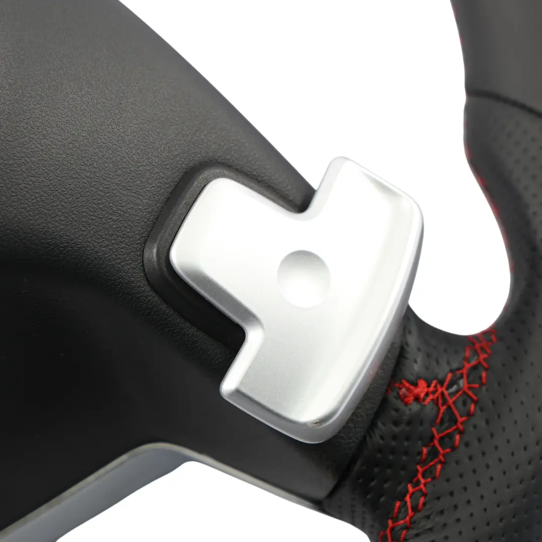 Mercedes W204 NEU Schwarzes Leder Sportlenkrad Schaltwippe Rote Fäden - SKU A2044604503-1 - Teilenummer A2044604503