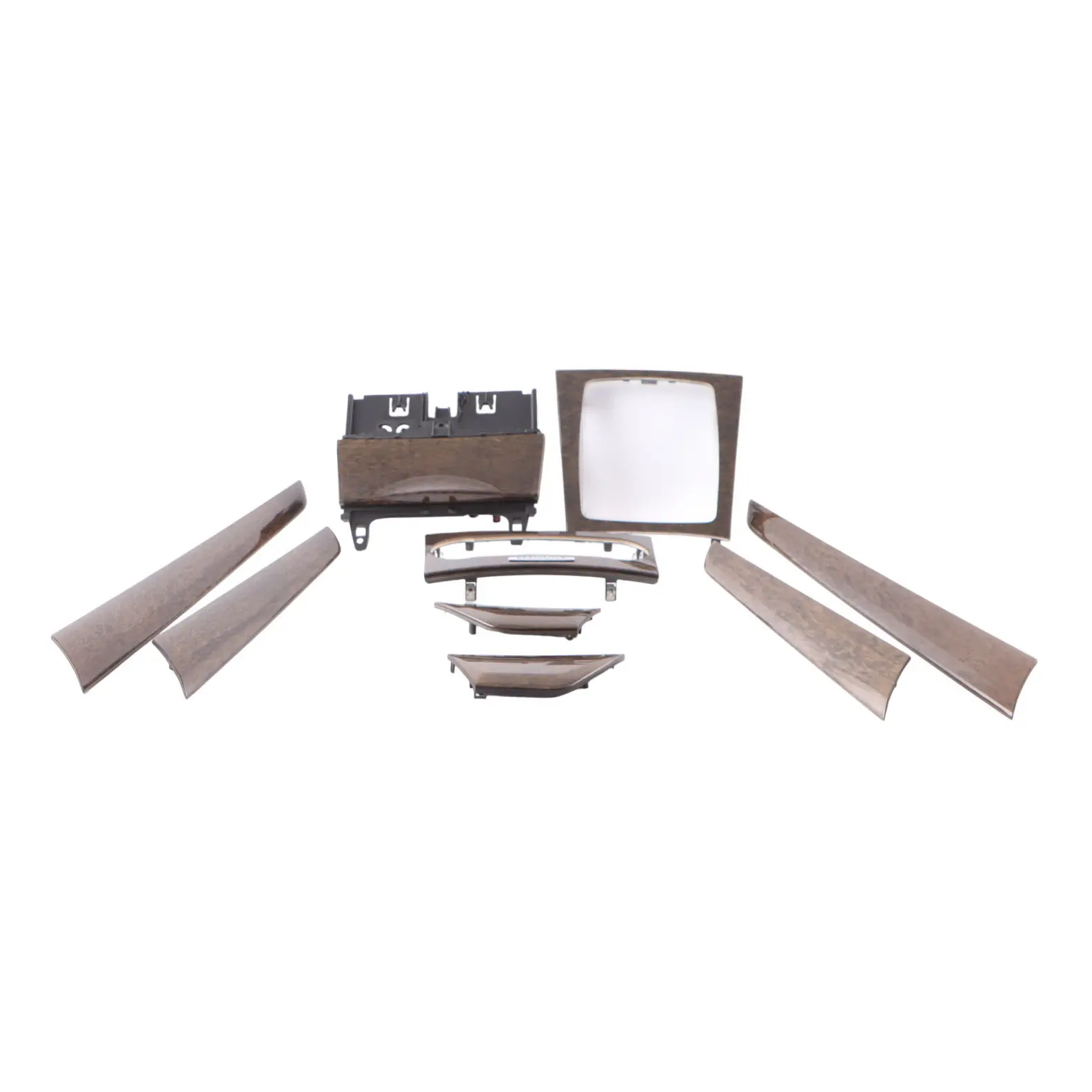 Trim Strip Set Mercedes S204 Interior Wood Dashboard Console Door Trim Strip Set