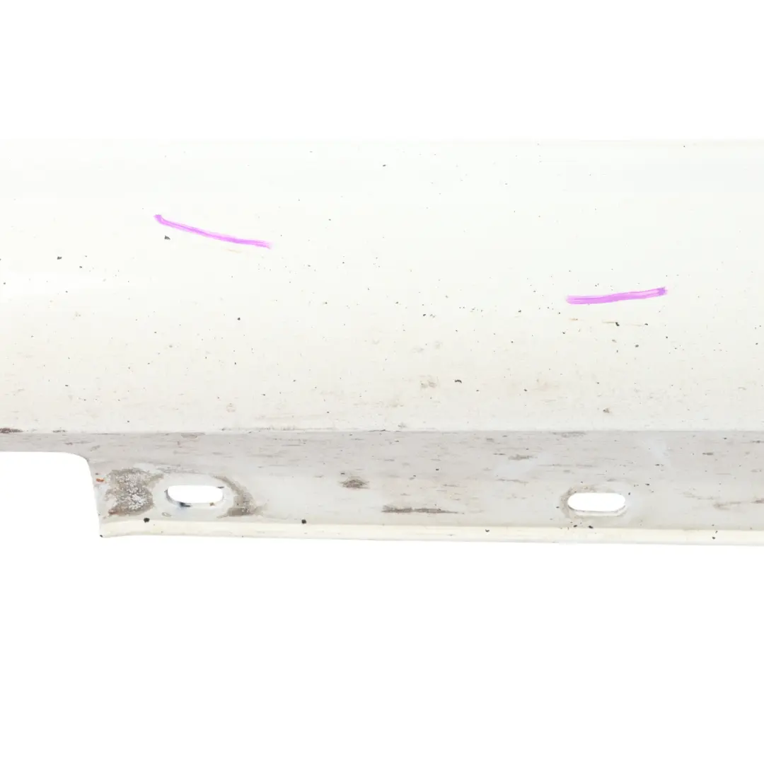 Mercedes W204 Side Skirt Cover Door Sill Panel Left N/S Calcite White - 650 - SKU A2046981354-CW - Part number A2046981354