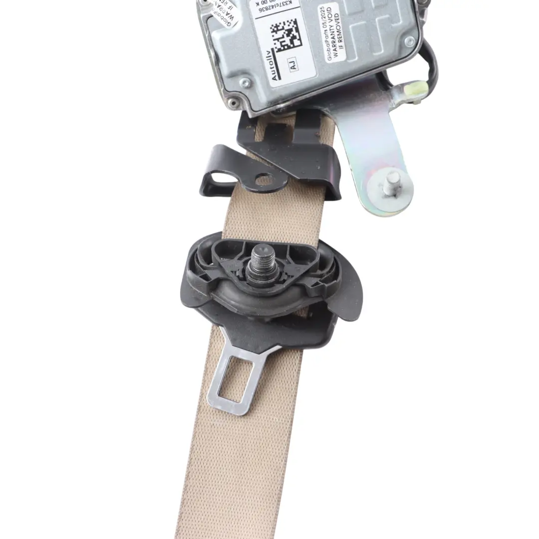 Mercedes W204 Seat Belt Beige Front Left N/S A2048607585 - SKU A2048602586-1 - Part number A2048602586