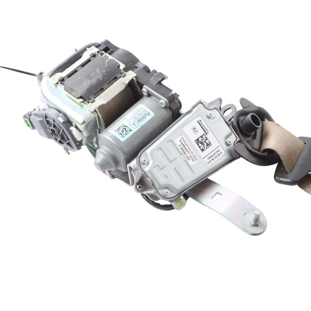 Belt Beige Front Right O/S A2048607685 to Mercedes W204 Seat with Part number A2048602686 Mercedes W204 Seat Belt Beige Front Right O/S A2048607685 - SKU A2048602686-1 - Part number A2048602686