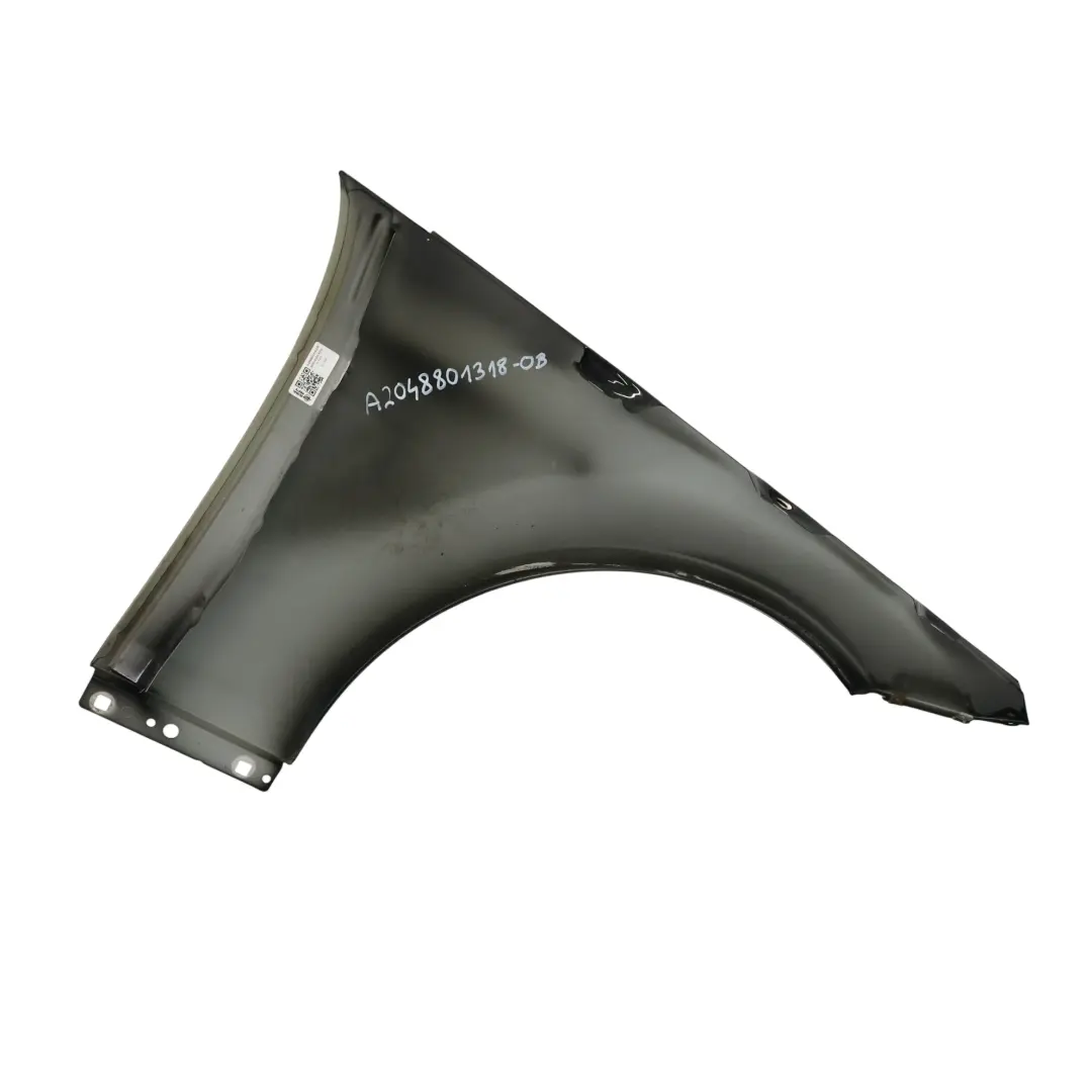 Mercedes W204 Side Wing Panel Front Left N/S Fender Obsidian Black Metallic 197 - SKU A2048801318-OB - Part number A2048801318