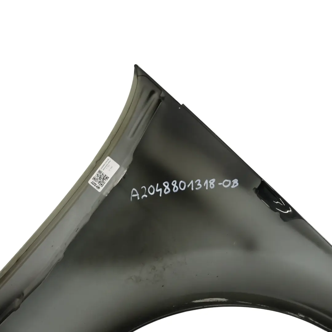 Mercedes W204 Side Wing Panel Front Left N/S Fender Obsidian Black Metallic 197 - SKU A2048801318-OB - Part number A2048801318