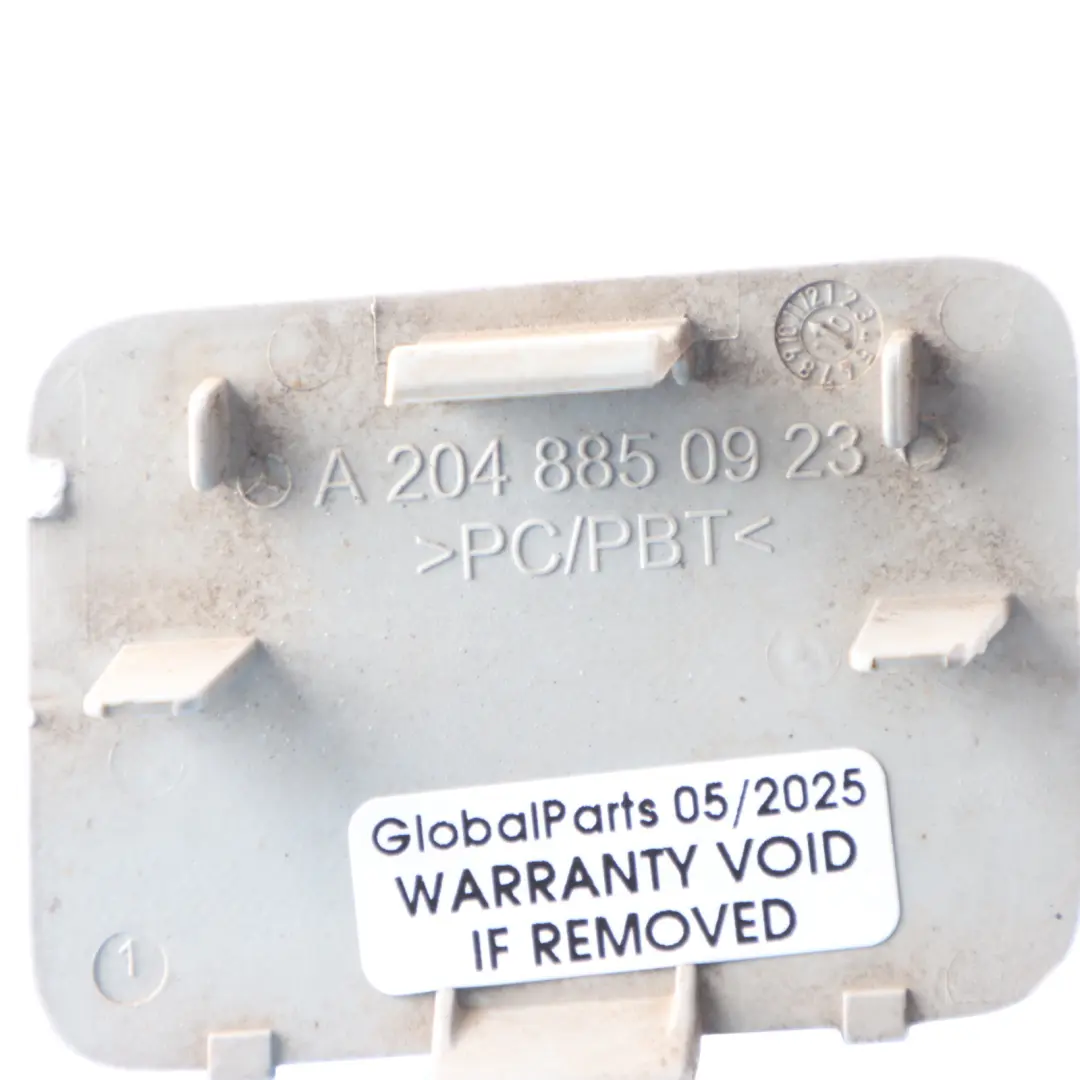 Mercedes W204 Rear Bumper Tow Hook Cover Obsidian Black Metallic 197 - SKU A2048850923-OB - Part number A2048850923