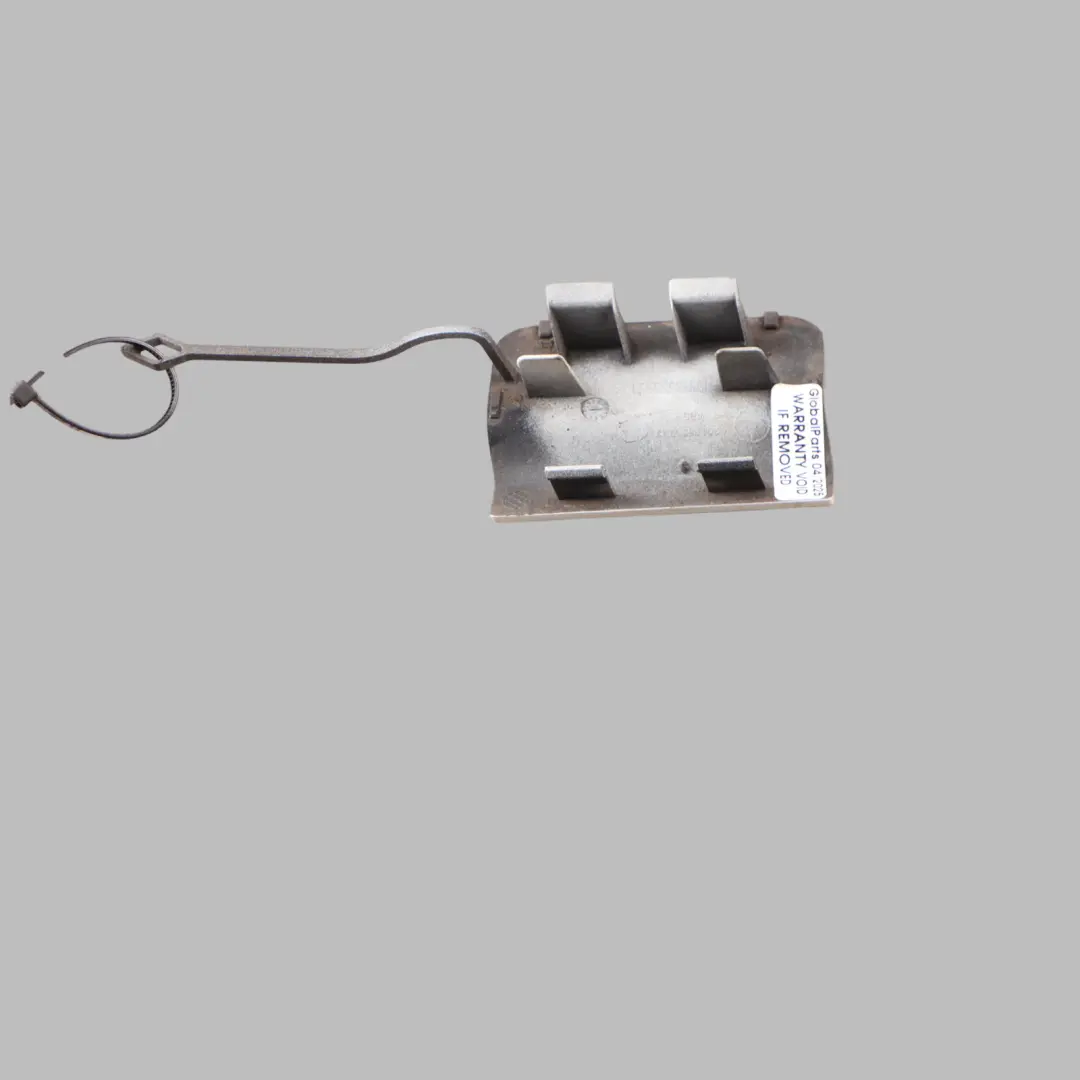 Bumper Towing Eye Hook Cover Cap Flap Calcite White - 650 to Mercedes W204 Rear with Part number A2048856223 Mercedes W204 Rear Bumper Towing Eye Hook Cover Cap Flap Calcite White - 650 - SKU A2048856223-CW - Part number A2048856223