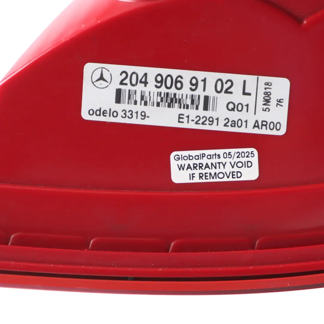 Left Tail Light Lamp Side Panel to Mercedes W204 Rear with Part number A2049069102 Mercedes W204 Rear Left Tail Light Lamp Side Panel - SKU A2049069102 - Part number A2049069102
