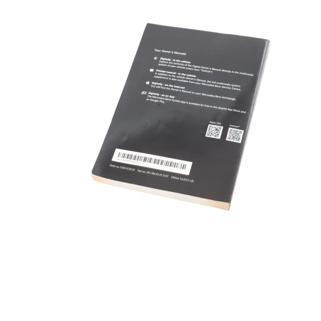 Owner's Handbook Mercedes W204 Instructions Manual Book Booklet to with Part number A2055848505 Owner's Handbook Mercedes W204 Instructions Manual Book Booklet - SKU A2055848505 - Part number A2055848505