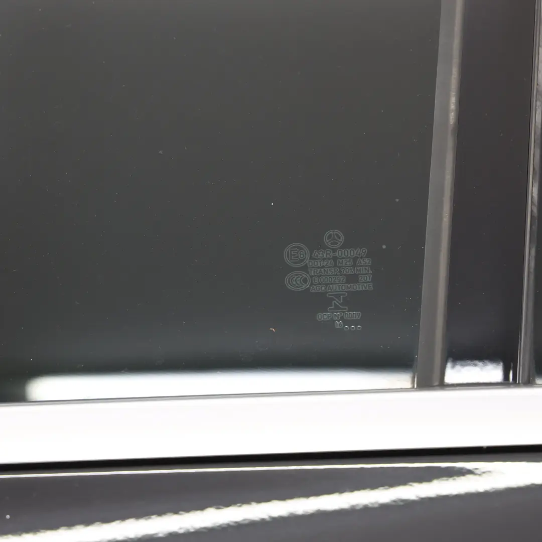 Mercedes W205 Door Rear Left N/S Obsidian Black Metallic - 197 - SKU A2057300105-OB - Part number A2057300105