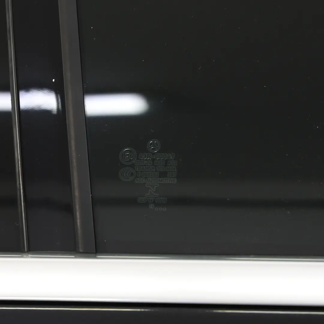 Door Rear Right O/S Obsidian Black Metallic - 197 to Mercedes W205 with Part number A2057300205 Mercedes W205 Door Rear Right O/S Obsidian Black Metallic - 197 - SKU A2057300205-OB1 - Part number A2057300205