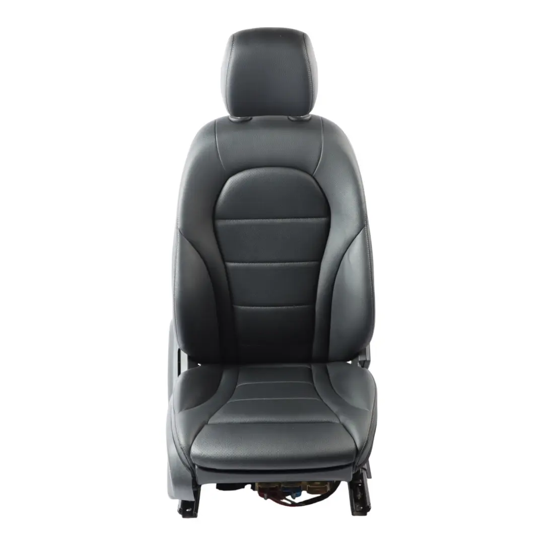Mercedes GLC X253 Asiento Delantero Derecho Cuero Negro Eléctrico Calefactado - SKU A2059101147-2 - Número de pieza A2059101147