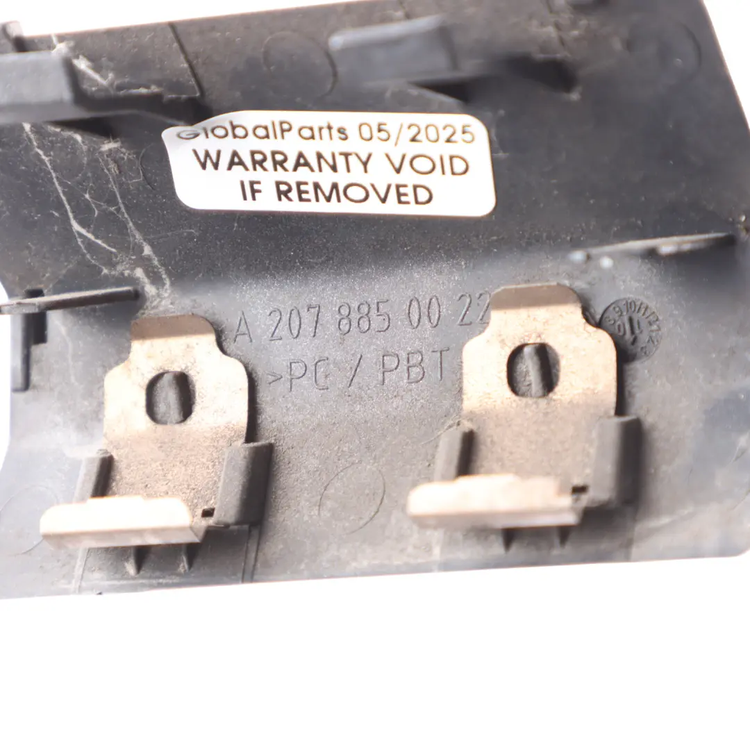 W207 Rear Bumper Tow Eye Hook Cover Cap Palladium Silver Metallic - 792 to Mercedes with Part number A2078850022 Mercedes W207 Rear Bumper Tow Eye Hook Cover Cap Palladium Silver Metallic - 792 - SKU A2078850022-PAL - Part number A2078850022