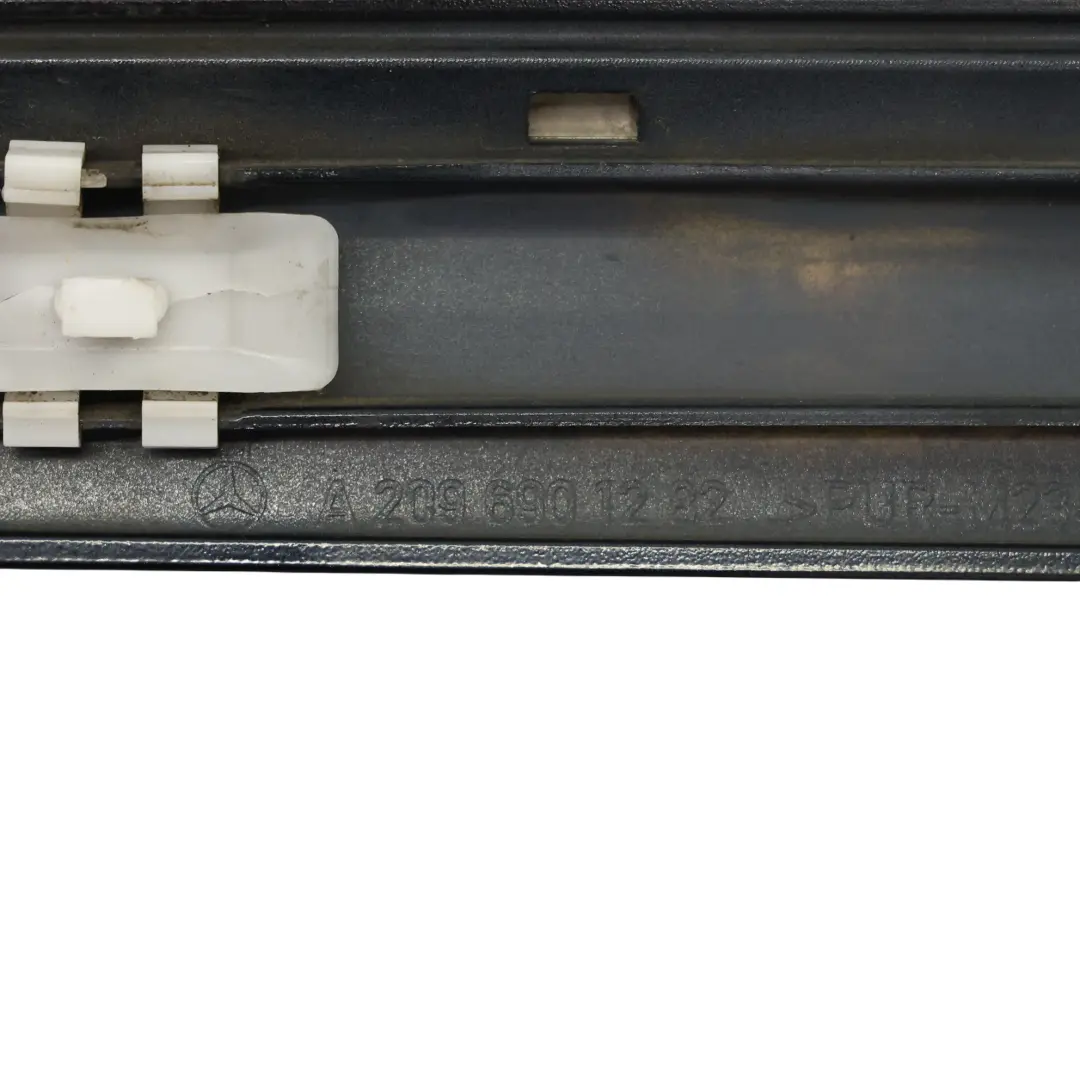 Front Door Moulding Trim Right O/S Obsidian Black to Mercedes CLK C209 with Part number A2096901282 Mercedes CLK C209 Front Door Moulding Trim Right O/S Obsidian Black - SKU A2096901282-OB1 - Part number A2096901282