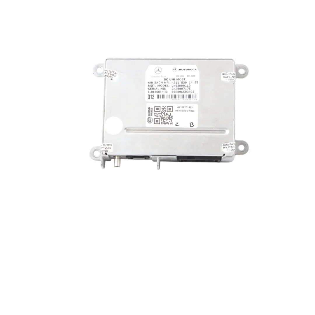 Bluetooth Hands-free Mobile Phone Adapter to Mercedes W203 with Part number A2118201485 Mercedes W203 Bluetooth Hands-free Mobile Phone Adapter - SKU A2118201485 - Part number A2118201485