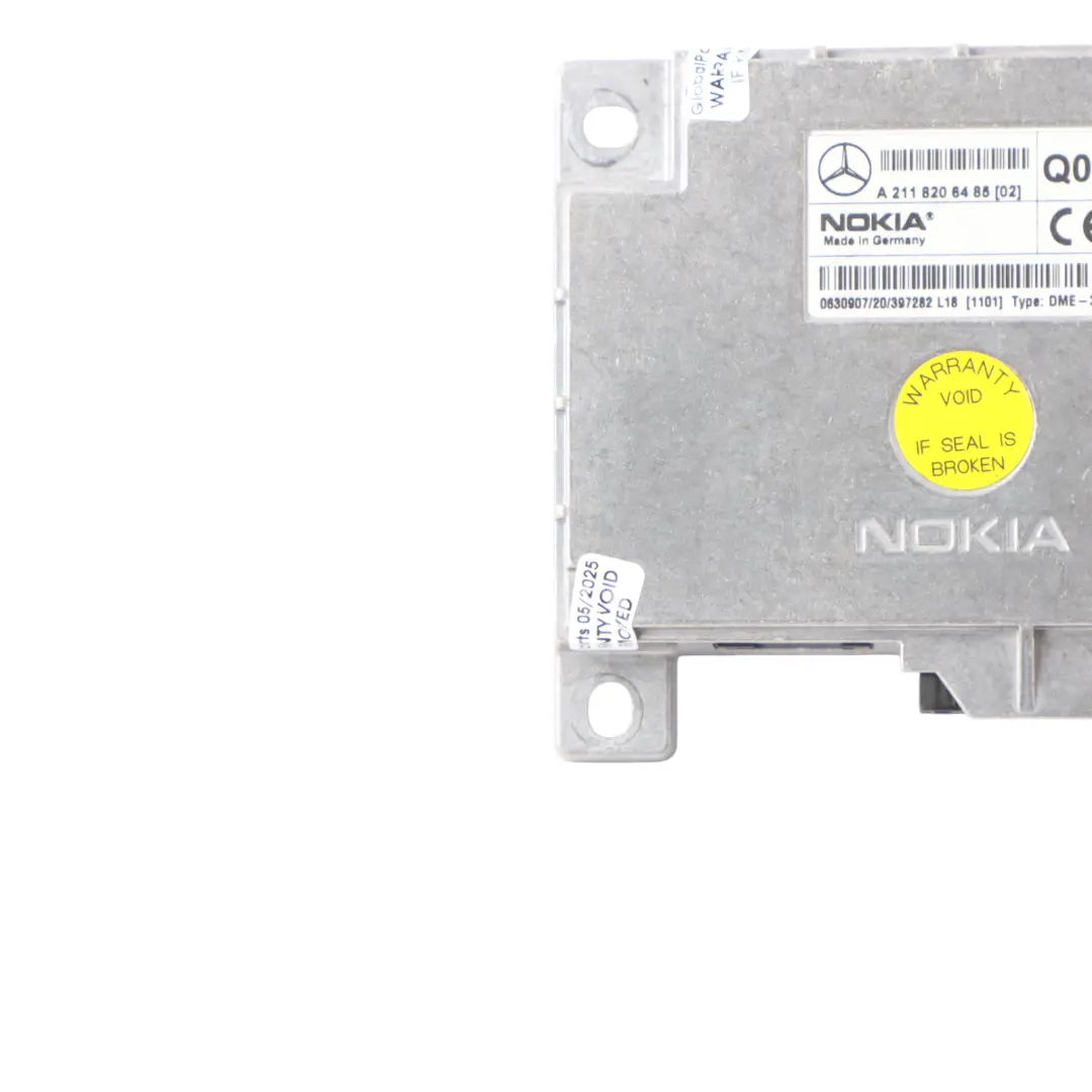 Nokia Module Mercedes W220 W211 Phone Control Unit to with Part number A2118206485 Nokia Module Mercedes W220 W211 Phone Control Unit - SKU A2118206485 - Part number A2118206485