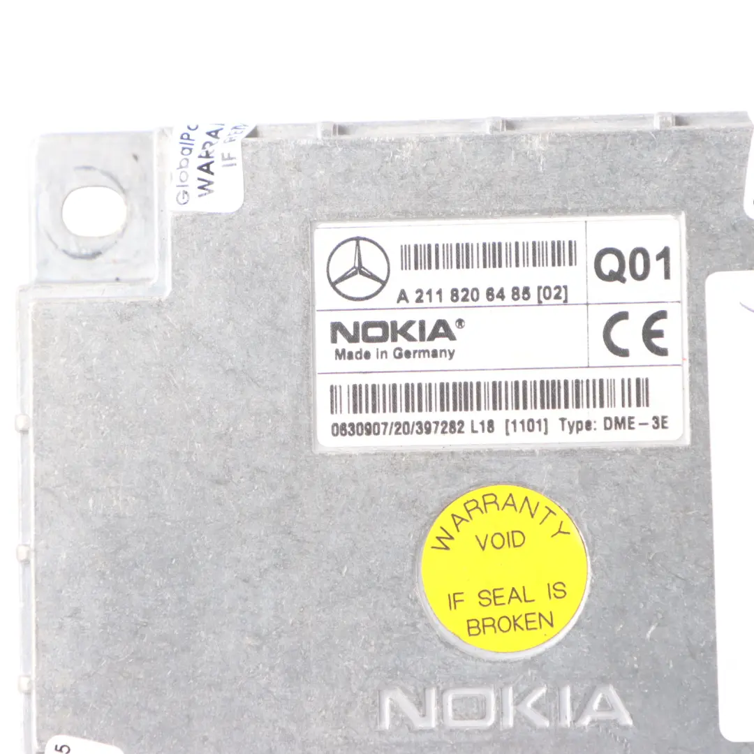 Nokia Module Mercedes W220 W211 Phone Control Unit to with Part number A2118206485 Nokia Module Mercedes W220 W211 Phone Control Unit - SKU A2118206485 - Part number A2118206485