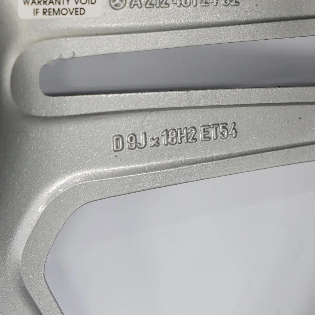 Mercedes W212 Felga Aluminiowa 18" 9J - SKU A2124012402-1 - Numer Części A2124012402