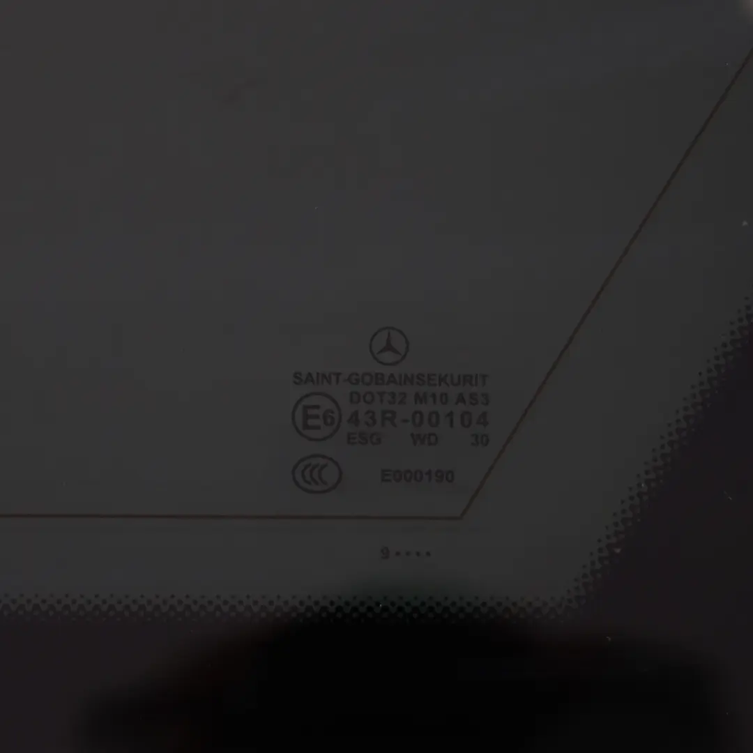 Mercedes S212 Szyba Karoseryjna Boczna Drzwi Tył Prawo AS3 - SKU A2126701612-1 - Numer Części A2126701612