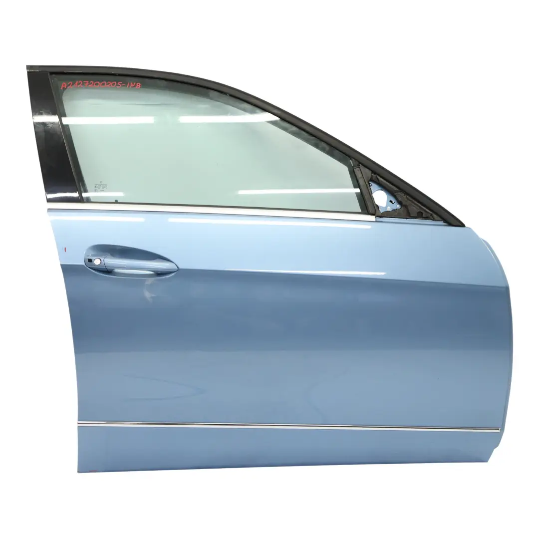 Door Front Right O/S Cover Panel Indigolite Blue Metallic - 230 to Mercedes W212 with Part number A2127200205 Mercedes W212 Door Front Right O/S Cover Panel Indigolite Blue Metallic - 230 - SKU A2127200205-INB - Part number A2127200205
