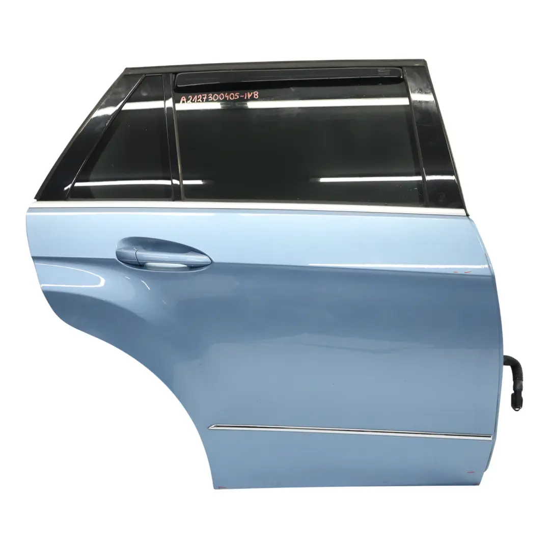 Door Rear Right O/S Indigolite Blue Metallic - 230 to Mercedes S212 Estate with Part number A2127300405 Mercedes S212 Estate Door Rear Right O/S Indigolite Blue Metallic - 230 - SKU A2127300405-INB - Part number A2127300405