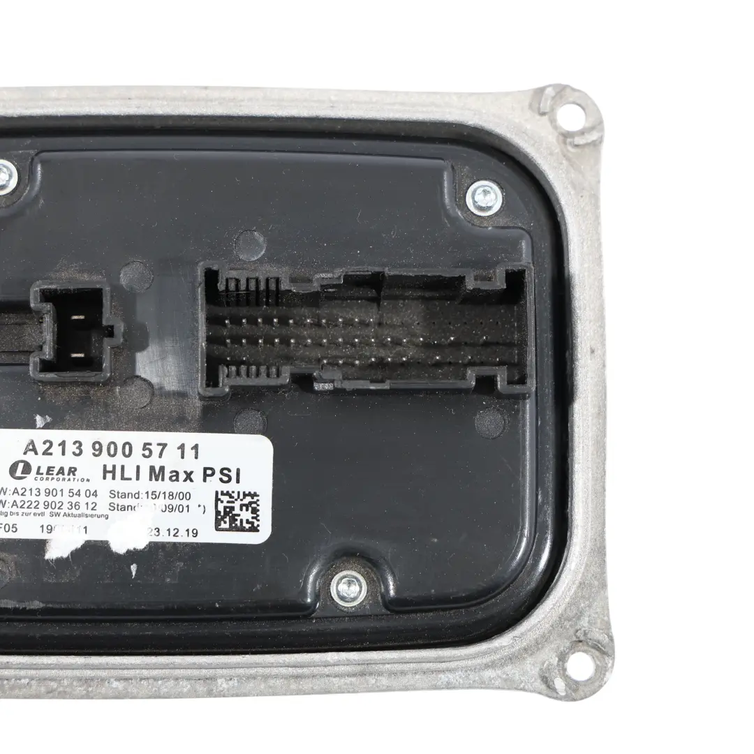LED Headlight Module Front Left N/S Control Unit to Mercedes W213 with Part number A2139005711 Mercedes W213 LED Headlight Module Front Left N/S Control Unit - SKU A2139005711 - Part number A2139005711