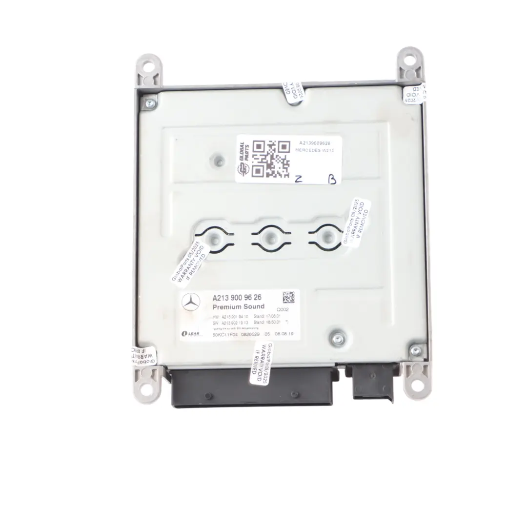 Amplifier Audio Control Unit Module Premium Sound to Mercedes W213 with Part number A2139009626 Mercedes W213 Amplifier Audio Control Unit Module Premium Sound - SKU A2139009626 - Part number A2139009626