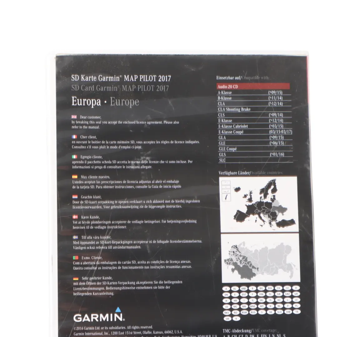 SD Card Mercedes X156 A207 C207 Garmin Map Pilot Navigation Europe - SKU A2189060003 - Part number A2189060003