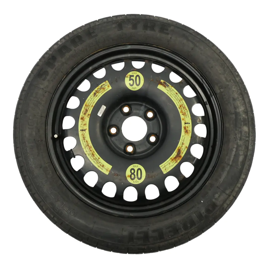 Roue secours compacte Acier R17 Pneu 155/70 pour Mercedes W211 S211 W212 à propos du numéro de pièce A2194000002 Mercedes W211 S211 W212 Roue secours compacte Acier R17 Pneu 155/70 - SKU A2194000002 - Numéro de pièce A2194000002