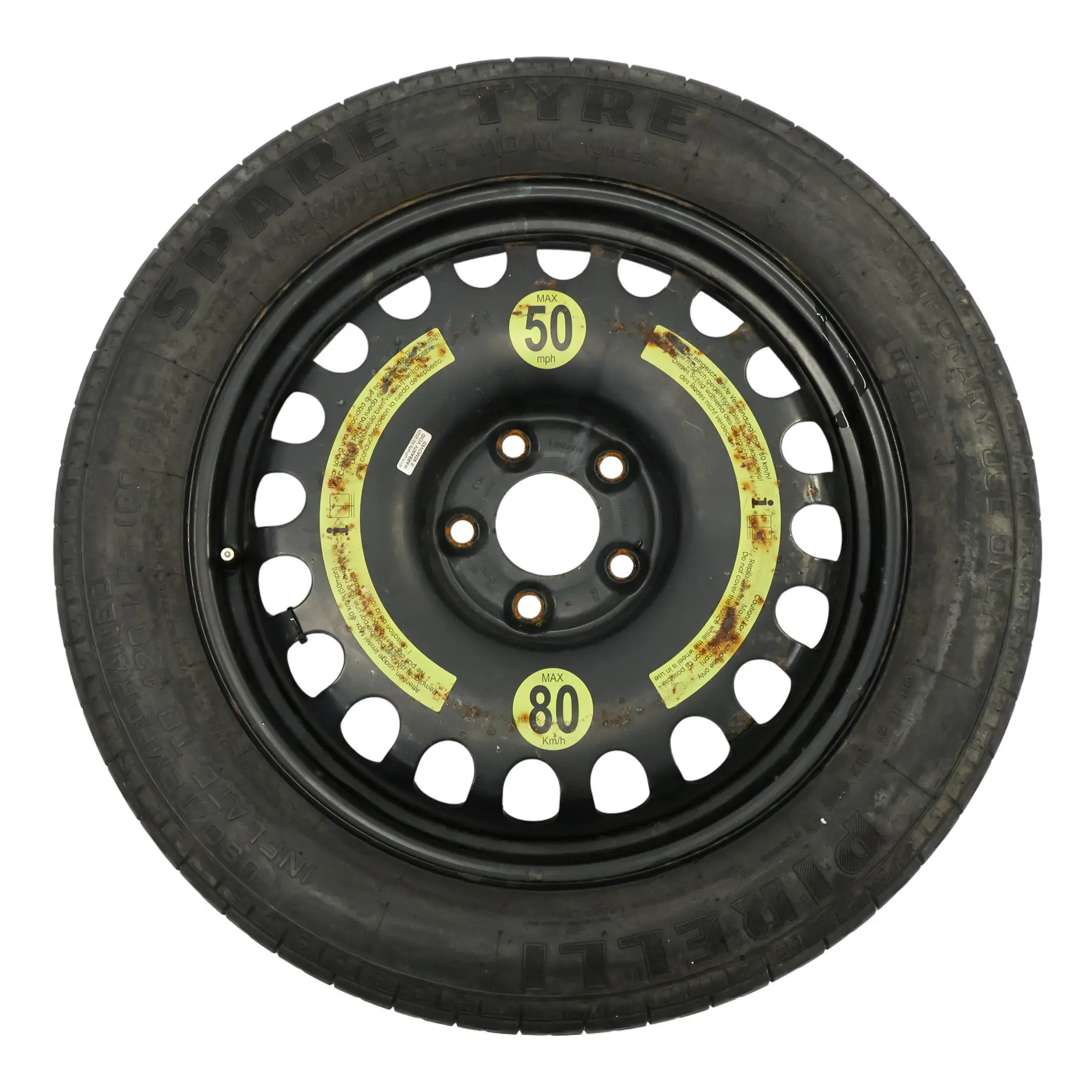 Mercedes W211 S211 W212 Ruota scorta compatta acciaio R17 155/70 A2194000002