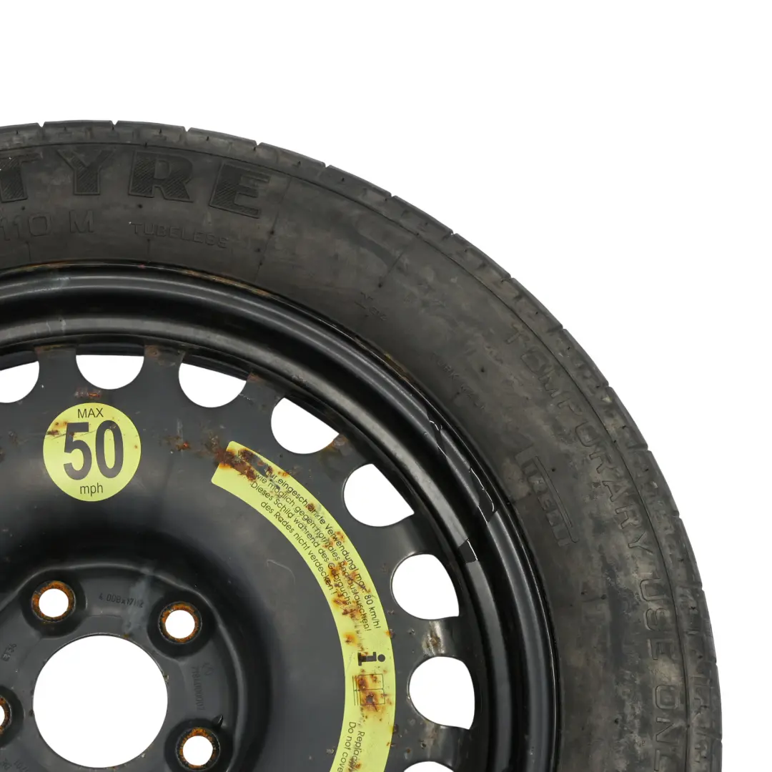 Mercedes W211 S211 W212 Compact Spare Wheel Steel R17 Tyre 155/70 - SKU A2194000002 - Part number A2194000002