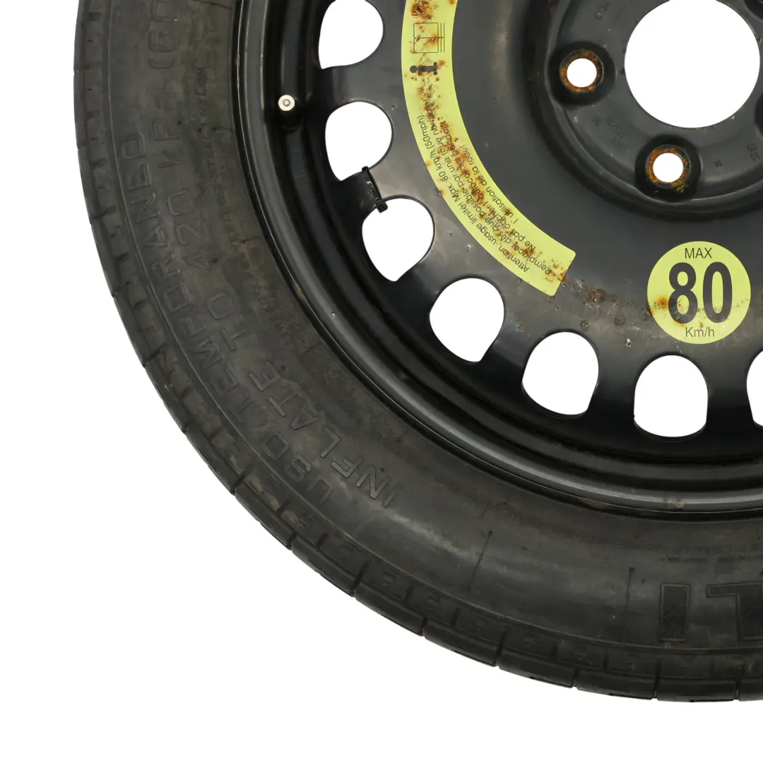 Mercedes W211 S211 W212 Ruota scorta compatta acciaio R17 155/70 - SKU A2194000002 - Numero di parte A2194000002