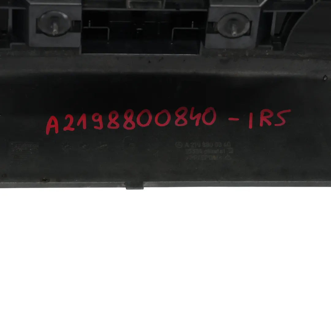 Bumper Trim Panel Cover Iridium Silver Metallic - 775 to Mercedes C219 Rear with Part number A2198800840 Mercedes C219 Rear Bumper Trim Panel Cover Iridium Silver Metallic - 775 - SKU A2198800840-IRS - Part number A2198800840