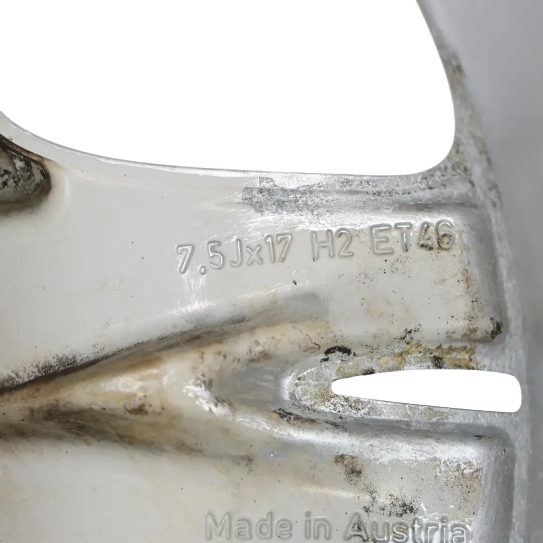 Mercedes W220 Silver Wheel Alloy Rim 17" 7.5J ET:46 5 Double Spoke - SKU A2204012402-3 - Part number A2204012402