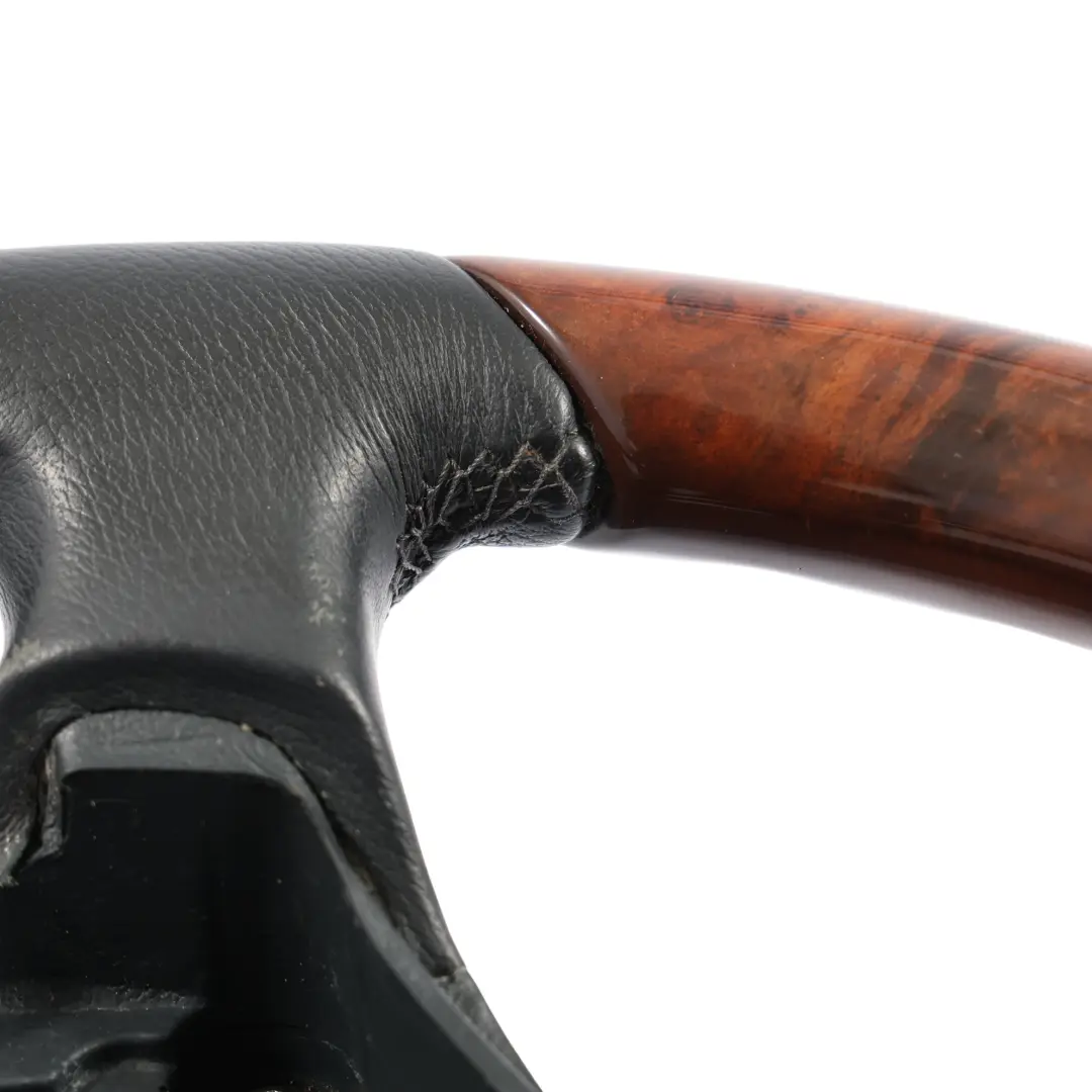 Burr Walnut Madera Volante De Cuero para Mercedes C215 W220 con número de pieza A2204600503 Mercedes C215 W220 Burr Walnut Madera Volante De Cuero - SKU A2204600503 - Número de pieza A2204600503