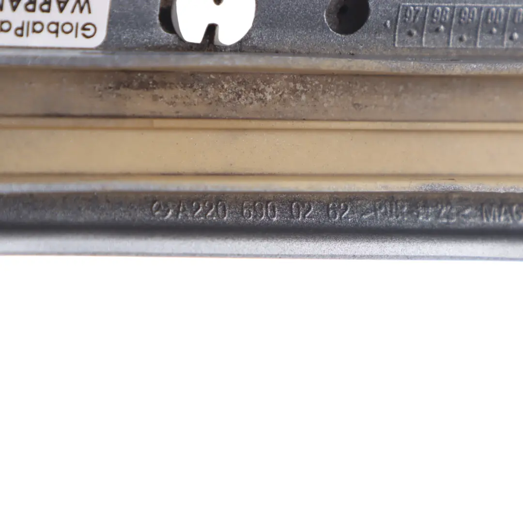 Front Right Fender Trim Strip Right O/S Brilliant Silver - 9744 to Mercedes W220 with Part number A2206900262 Mercedes W220 Front Right Fender Trim Strip Right O/S Brilliant Silver - 9744 - SKU A2206900262-BRS - Part number A2206900262