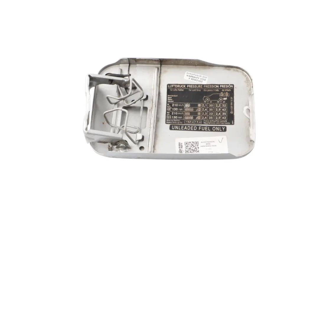 Mercedes W220 Fuel Flap Tank Cap Cover Brilliant Silver Metallic - 9744 - SKU A2207500006-BRS - Part number A2207500006