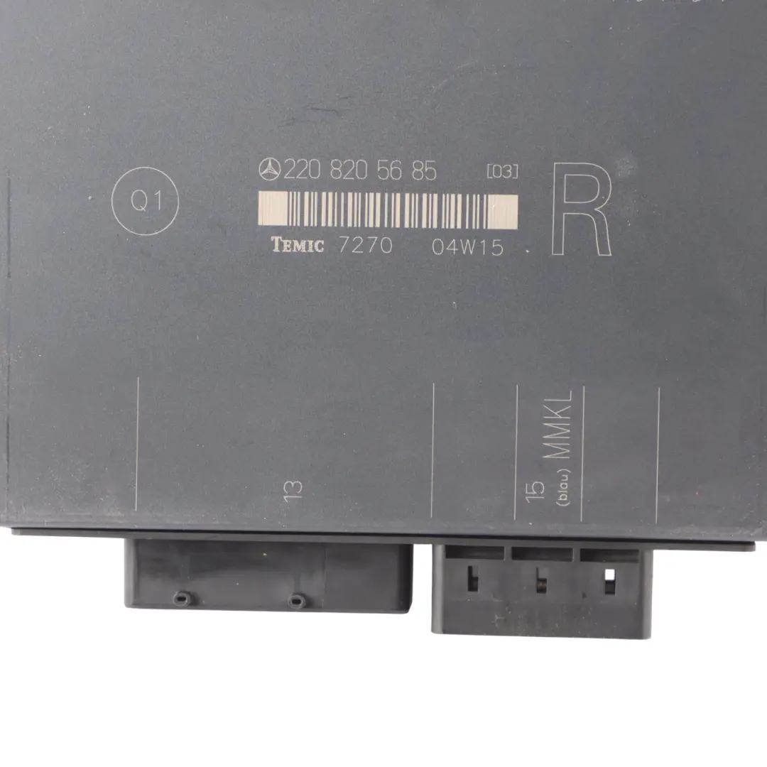 Front Right O/S Seat Module Control Unit ECU to Mercedes W220 with Part number A2208205685 Mercedes W220 Front Right O/S Seat Module Control Unit ECU - SKU A2208205685 - Part number A2208205685