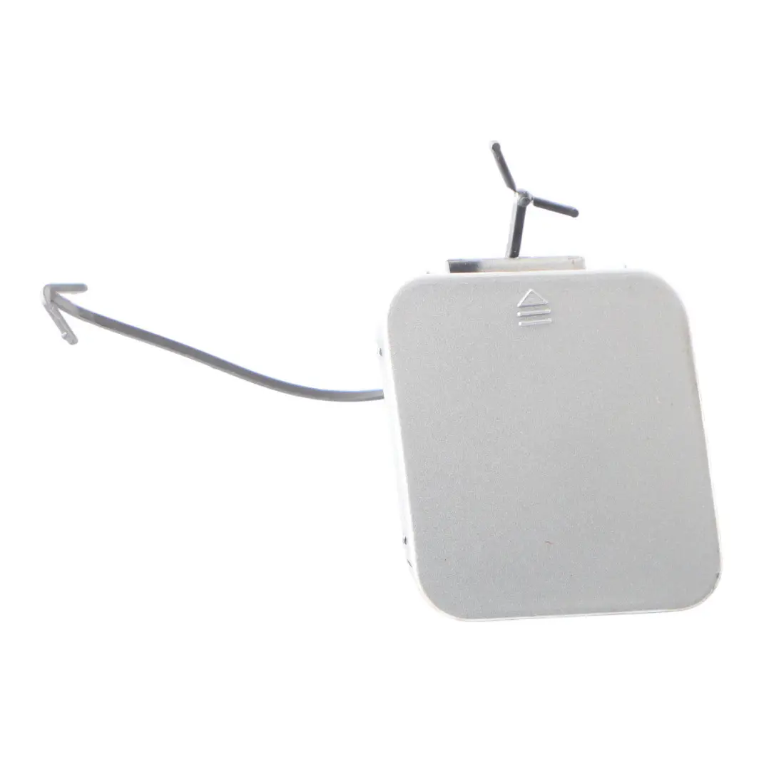 Bumper Towing Eye Cover Trim Cap Brilliant Silver - 744 to Mercedes W220 Rear with Part number A2208850423 Mercedes W220 Rear Bumper Towing Eye Cover Trim Cap Brilliant Silver - 744 - SKU A2208850423-BRS - Part number A2208850423