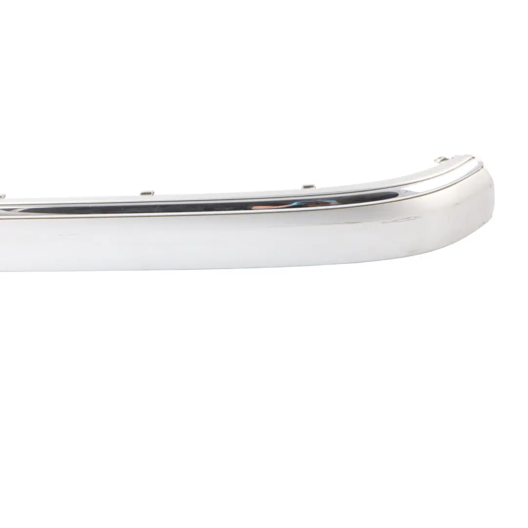 Bumper Moulding Left N/S Brilliant Silver Metallic - 9744 to Mercedes W220 Rear with Part number A2208850921 Mercedes W220 Rear Bumper Moulding Left N/S Brilliant Silver Metallic - 9744 - SKU A2208850921-BRS - Part number A2208850921