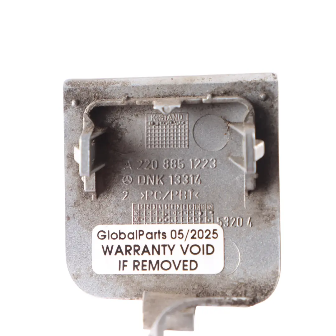 Front Bumper Eye Hook Cover Cap Brilliant Silver 744 to Mercedes W220 with Part number A2208851223 Mercedes W220 Front Bumper Eye Hook Cover Cap Brilliant Silver 744 - SKU A2208851223-BRS - Part number A2208851223