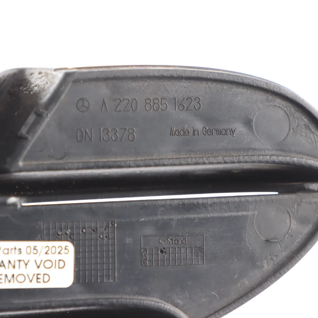 Front Bumper Mesh Grille Cover Panel Right O/S to Mercedes W220 with Part number A2208851623 Mercedes W220 Front Bumper Mesh Grille Cover Panel Right O/S - SKU A2208851623 - Part number A2208851623