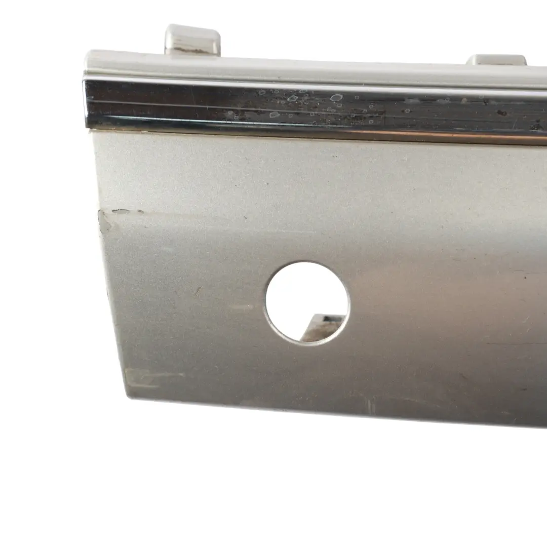 Bumper Central Trim Strip Brilliant Silver Metallic - 9744 to Mercedes W220 Rear with Part number A2208852121 Mercedes W220 Rear Bumper Central Trim Strip Brilliant Silver Metallic - 9744 - SKU A2208852121-BRS - Part number A2208852121