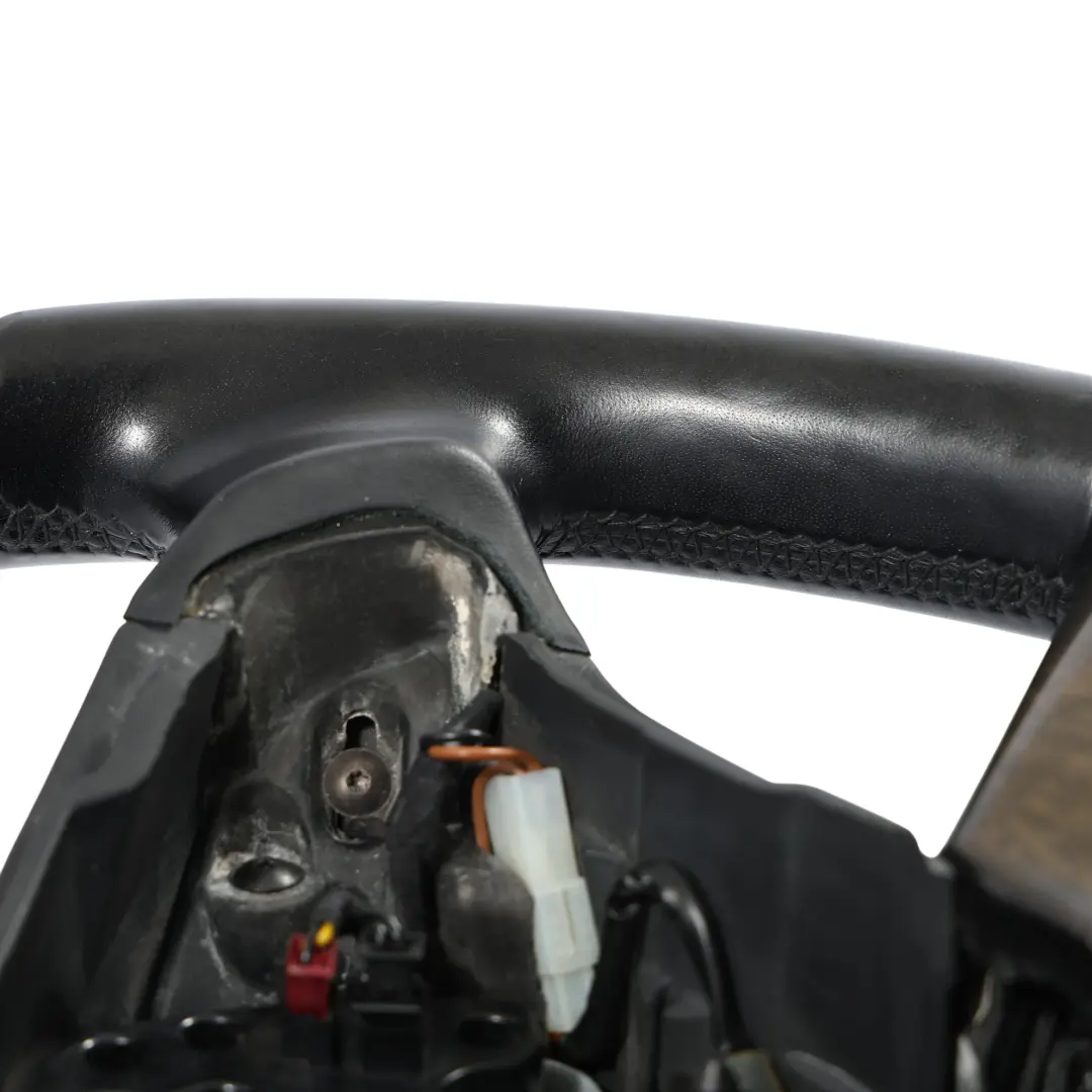 Leather Steering Wheel Wood Ash Black to Mercedes CL C216 W221 Black with Part number A2214600018 Mercedes CL C216 W221 Black Leather Steering Wheel Wood Ash Black - SKU A2214600018 - Part number A2214600018