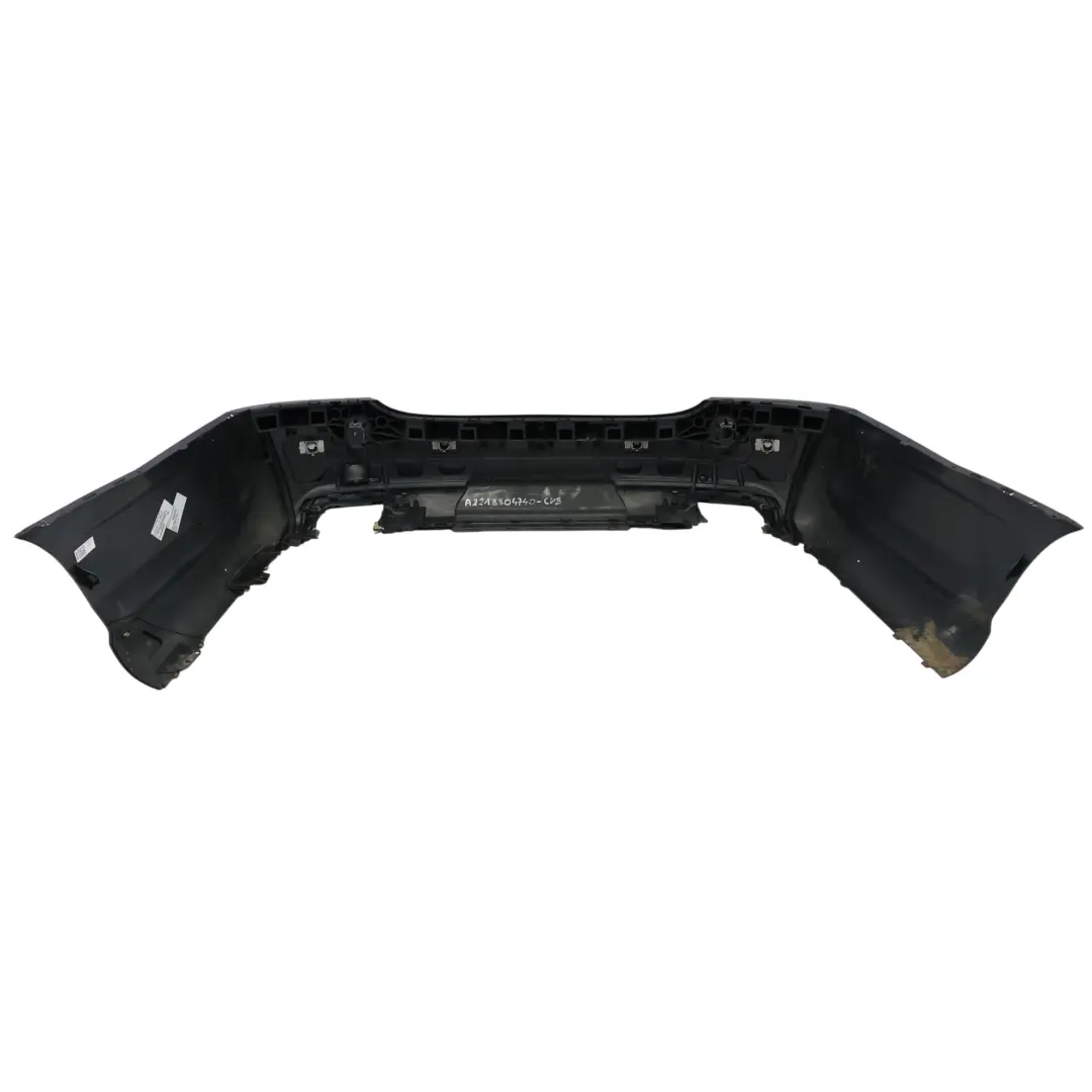 Bumper Trim V8 Facelift AMG Cavansite Blue Metallic - 890 to Mercedes W221 Rear with Part number A2218804740 Mercedes W221 Rear Bumper Trim V8 Facelift AMG Cavansite Blue Metallic - 890 - SKU A2218804740-CVB - Part number A2218804740