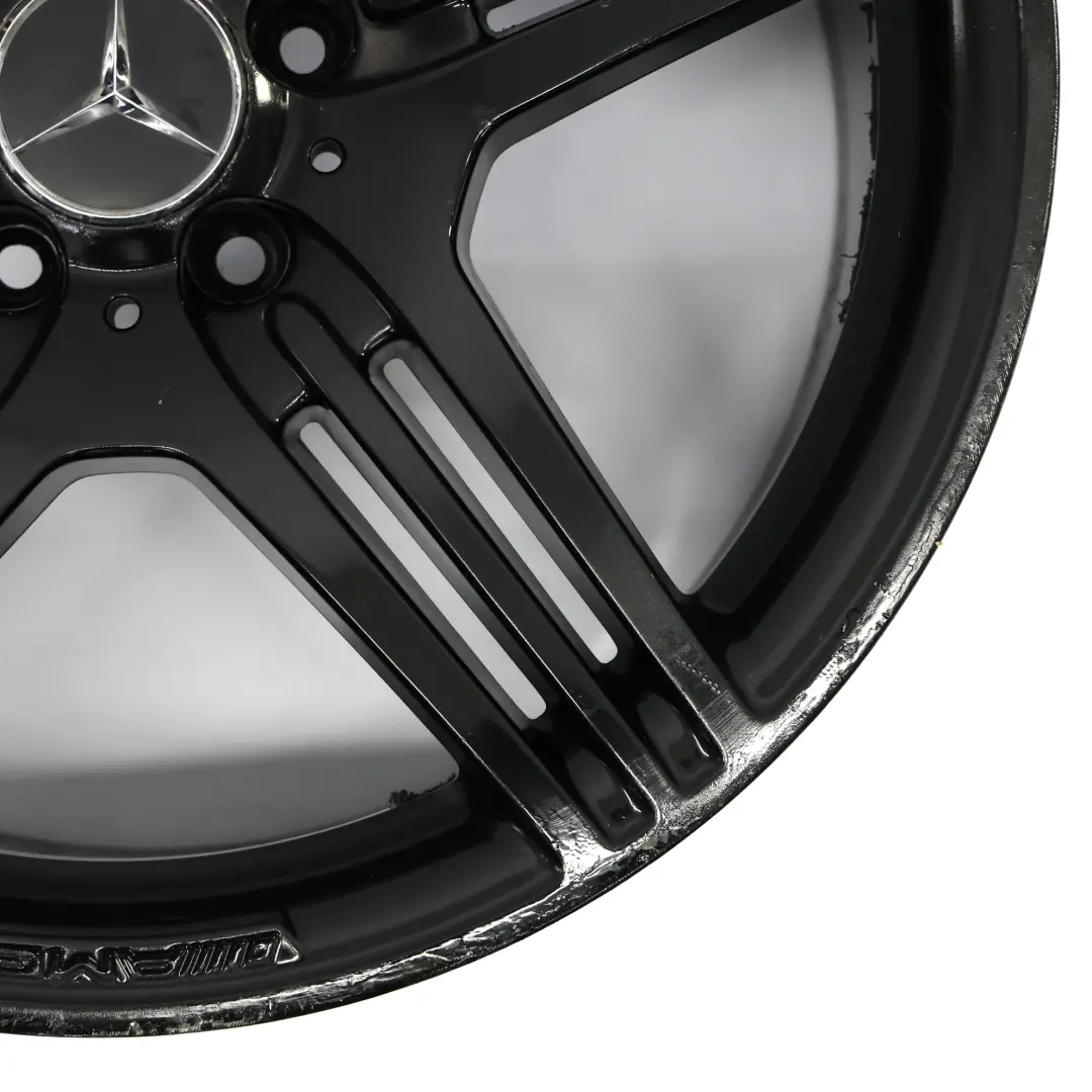 Rueda Trasera Aleación Negra 19" 9.5J ET:31 para Mercedes SL R230 AMG con número de pieza A2304015502 Mercedes SL R230 AMG Rueda Trasera Aleación Negra 19" 9.5J ET:31 - SKU A2304015502-1 - Número de pieza A2304015502