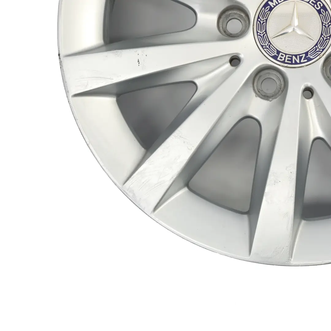 Mercedes W176 W246 Llanta aleación plateada 10 radios 16" ET:49 6,5J - SKU A2464010202-2 - Número de pieza A2464010202