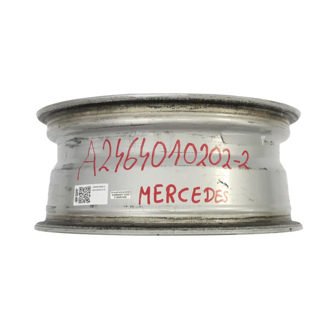 Mercedes W176 W246 Llanta aleación plateada 10 radios 16" ET:49 6,5J - SKU A2464010202-2 - Número de pieza A2464010202