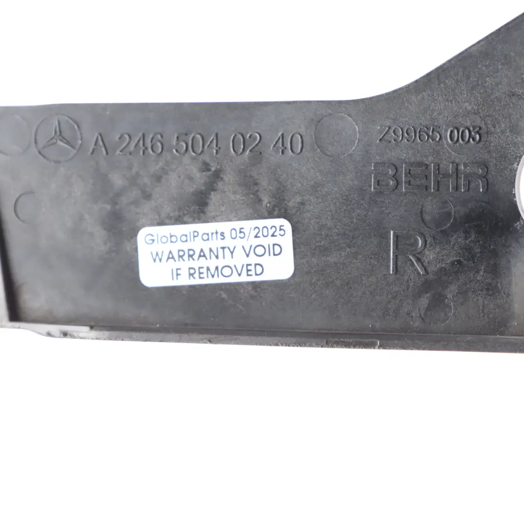Radiator Support Mercedes W176 X156 Bracket Holder Mount Left N/S to with Part number A2465040540 Radiator Support Mercedes W176 X156 Bracket Holder Mount Left N/S - SKU A2465040540 - Part number A2465040540