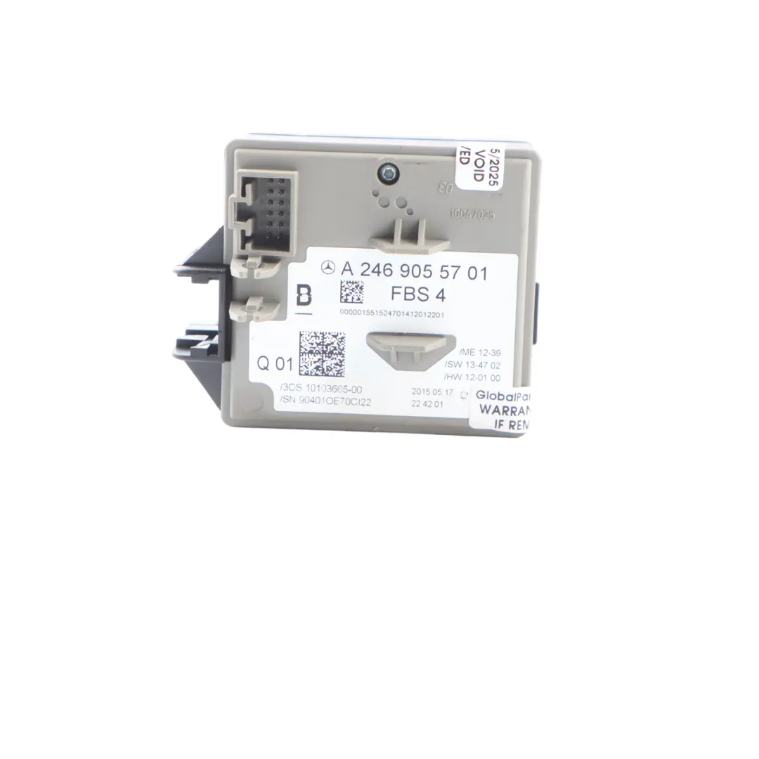  Blocco Interruttore Accensione Mercedes C117 W176 W246 Modulo Barile - SKU A2469055701 - Numero di parte A2469055701