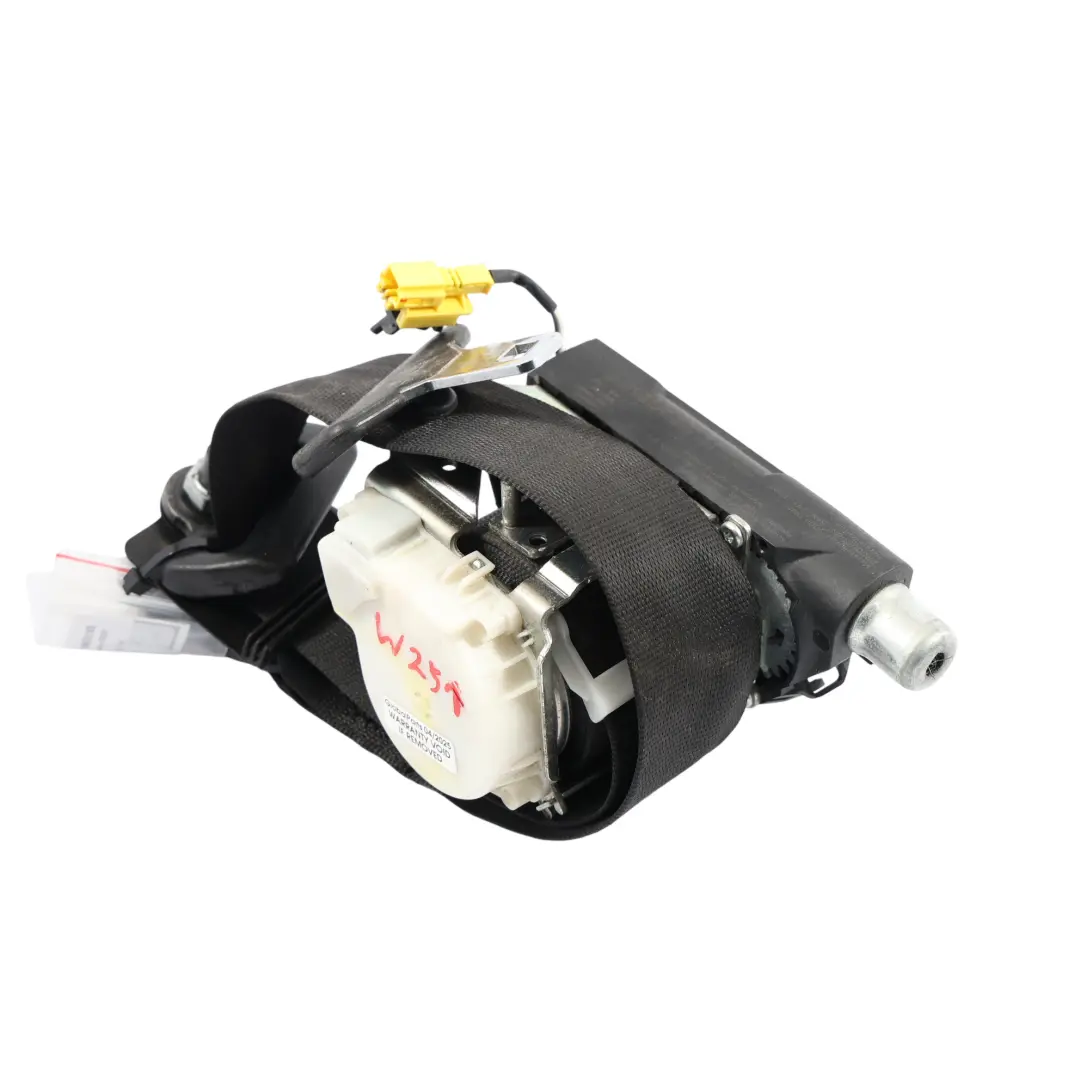 Third Row Folding Seat Belt Left N/S Black to Mercedes W251 Rear with Part number A2518608185 Mercedes W251 Rear Third Row Folding Seat Belt Left N/S Black - SKU A2518608185 - Part number A2518608185